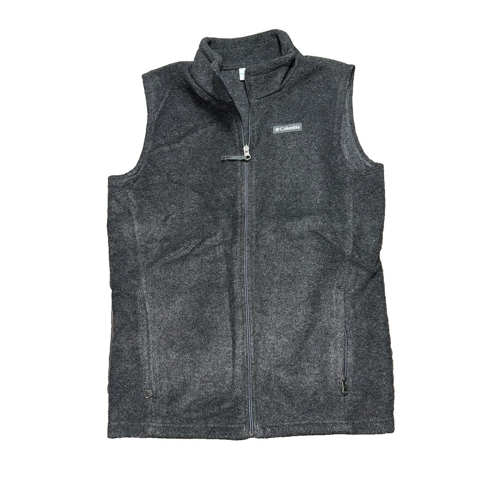 Columbia 6747 Men's Steens Mountain Vest Dark Gray Size XL Full Zip Fleece